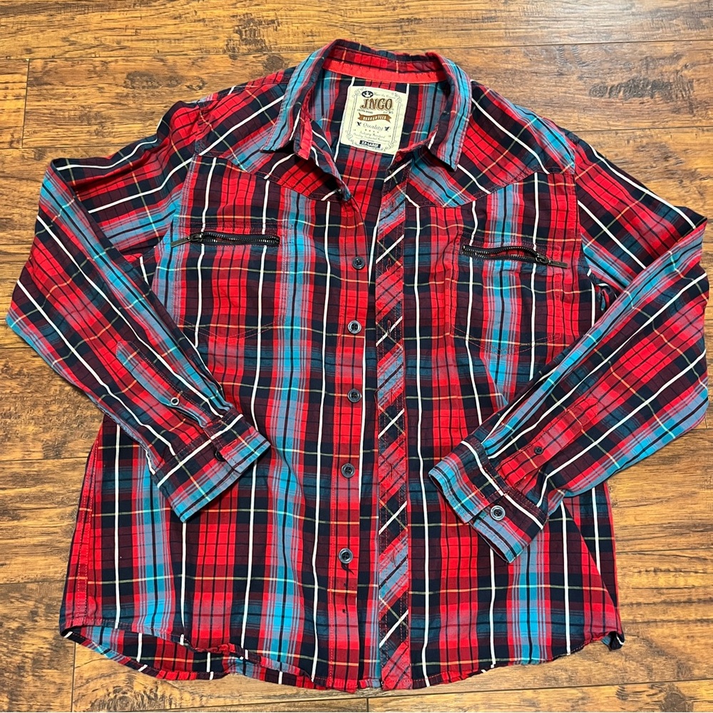 Vintage Jnco Long Sleeve Button Up T Shirt